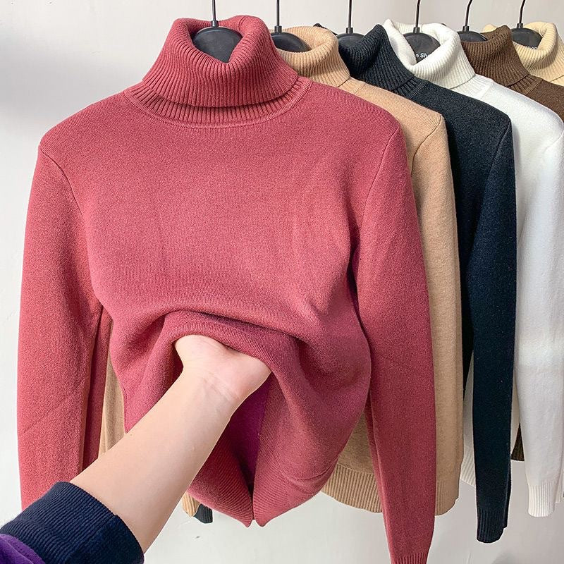 Klasyczny golf damski dopasowany sweter basic