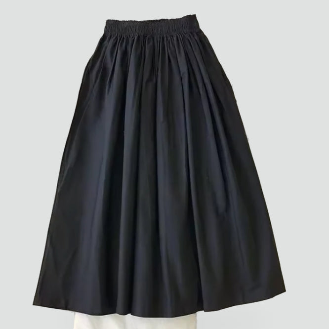 Jupe femme taille haute plissée, style taille ultra haute