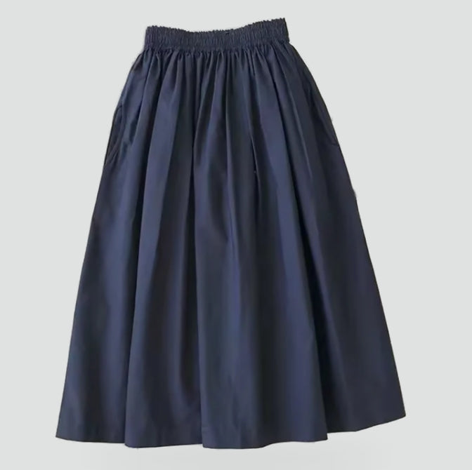 Jupe femme taille haute plissée, style taille ultra haute