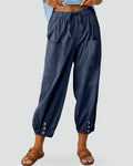 Damesbroek relaxed fit met hoge taille