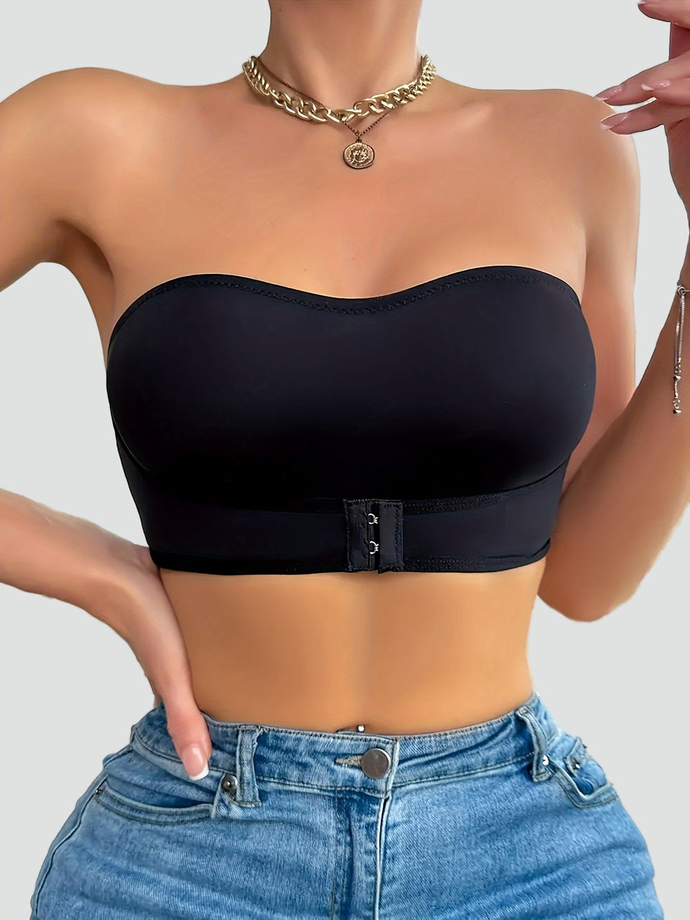 Sportbeha voor dames met antislipband