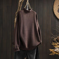 Oversized damestrui van wol met lange mouwen voor de winter