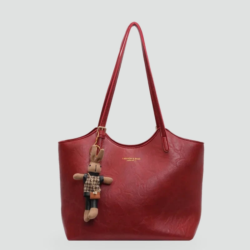 Sac à main pour femme avec pendentif amovible et finition en cuir edge