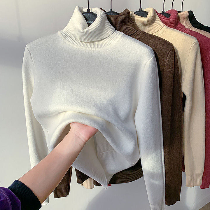 Klasyczny golf damski dopasowany sweter basic