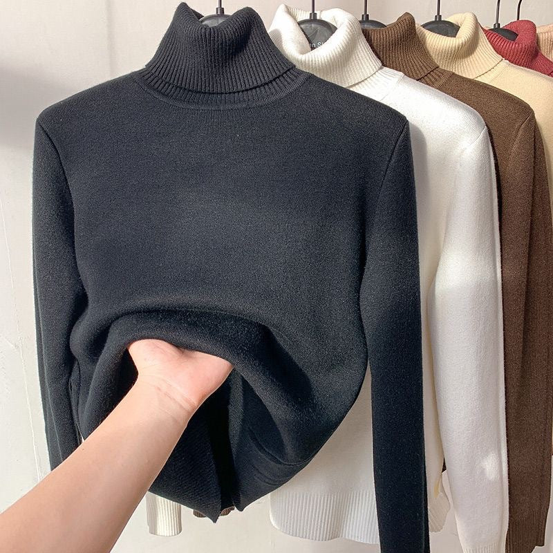 Klasyczny golf damski dopasowany sweter basic
